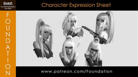 Releasing Tonight Character Expression Sheet With Tum Dechakamphu