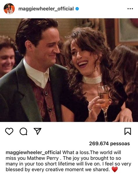 Atores Que Participaram De Friends Relembram Matthew Perry Veja As