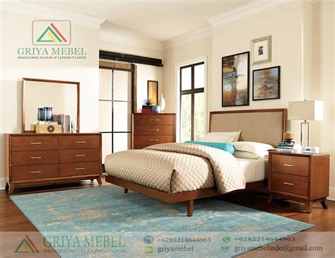 Kamar Set Jati Model Retro Minimalis Furniture Jati Jepara