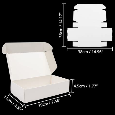 Kurtzy White Kraft Gift Boxes Pack Box Measures X X Cm