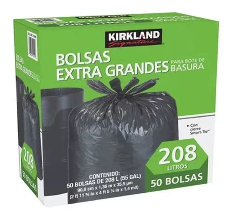 Kirkland Signature Bolsas Para Basura De Pl Stico Con Pie Color Negro