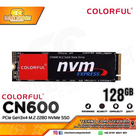 SSD COLORFUL CN600 M 2 NVMe 2280 PCIe Gen3 X4 128GB