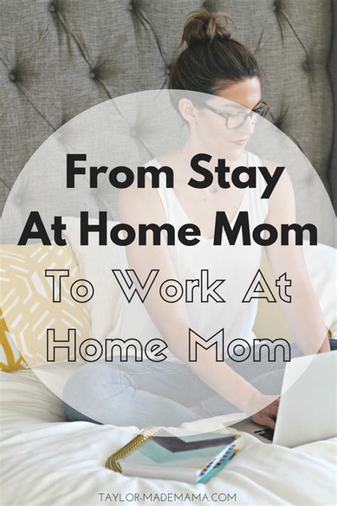 From Working Mom To Stay At Home Mom To Work At Home Mom Work From