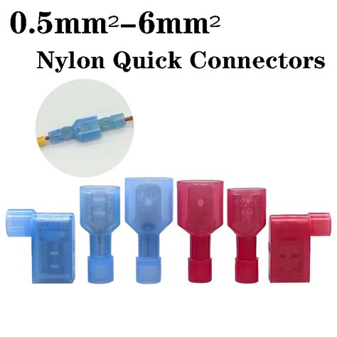 Pcs Nylon Male Female Fully Insulated Spade Crimp Terminals Fdfn