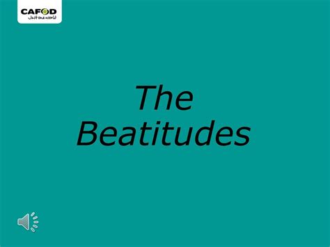 The Beatitudes Ppt Download