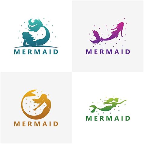 Premium Vector Mermaid Logo Template Design Vector