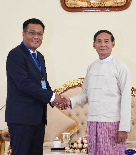 He Sok Chea Ambassador Of Cambodia To Myanmar Paid A Farewell Call