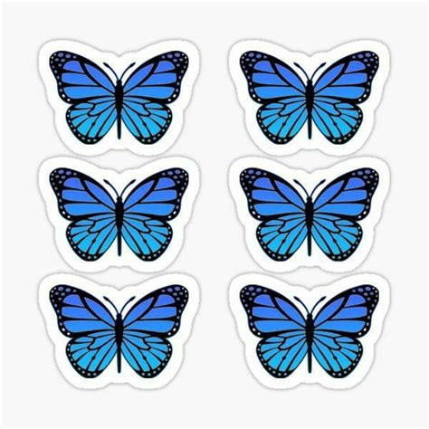 Green Butterfly Sets Glossy Sticker By Melmggn Artofit