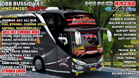 Obb V Hino Rm Euro Kreket Kreket Full Rombak Acc Semua Bus