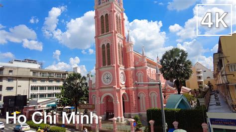 Tan Dinh Church A Unique Pink Church In Ho Chi Minh City 4K Walking