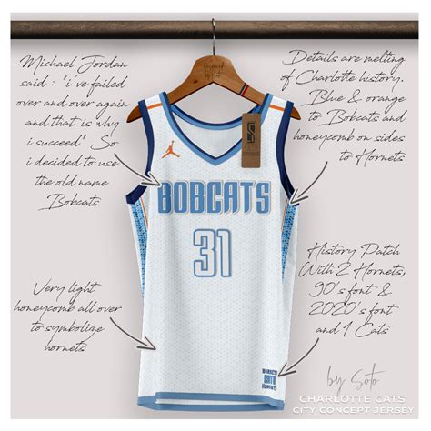 Charlotte Hornets Bobcats Style Nba Concept By Soto On Behance