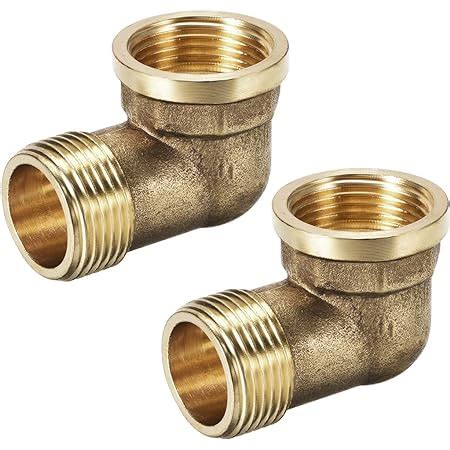 Uxcell Brass Pipe Fitting Degree Elbow Bsp Male X Bsp Female