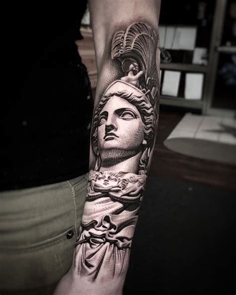 Athena statue tattoo – Artofit