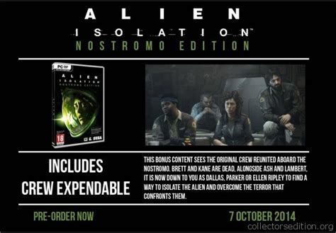 CollectorsEdition.org » Alien: Isolation Nostromo Edition (XB1) [Americas]