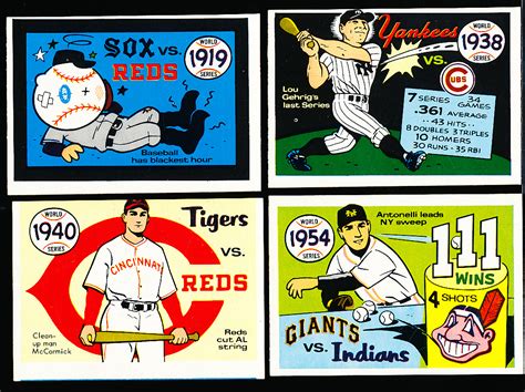 Lot Detail 1970 Fleer World Series Bsbl 37 Diff Cards