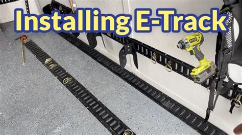 Installing E Track In An Enclosed Trailer Easy DIY Project YouTube