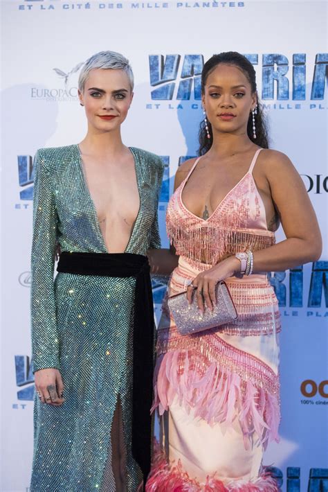 Photo Cara Delevingne Et Rihanna Avant Premi Re Du Film Val Rian