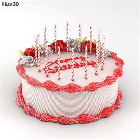 Birthday Cake 3d Model Food On Hum3d