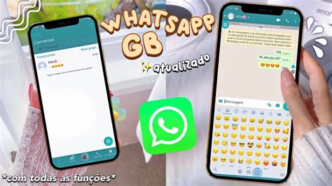 SAIU Novo whatsapp GB atualizado 2022 novas funções GBWHATSAPP