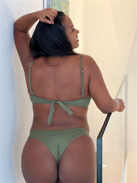 RIO The Brazilian Cut Bikini Bottom Olive Amanabeachwear