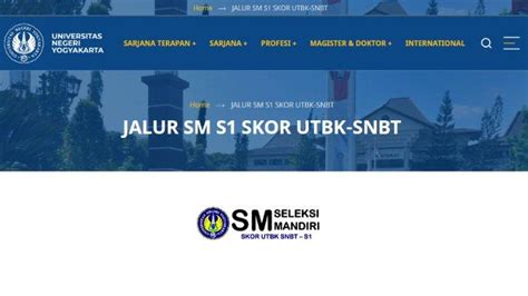 Jalur Mandiri Uny 2024 Sm S1 Skor Utbk Snbt Masih Dibuka Ini Syaratnya