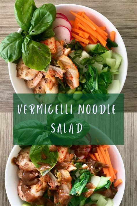 VERMICELLI NOODLE SALAD! | Noodle salad, Healthy recipes, Vermicelli