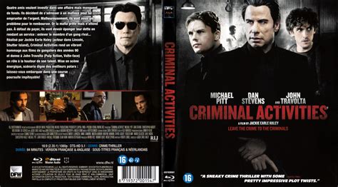 Jaquette Dvd De Criminal Activities Blu Ray Cin Ma Passion