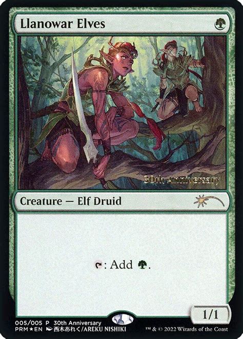 Llanowar Elves Promotional Card Kingdom