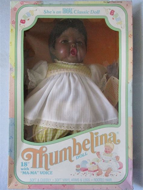 Ideal Thumbelina Doll Black African Painted Eyes All Original