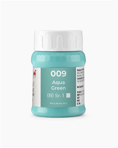 Buy Camel Artist Acrylic Colours Individual Jar Of Aqua Green In 500 Ml