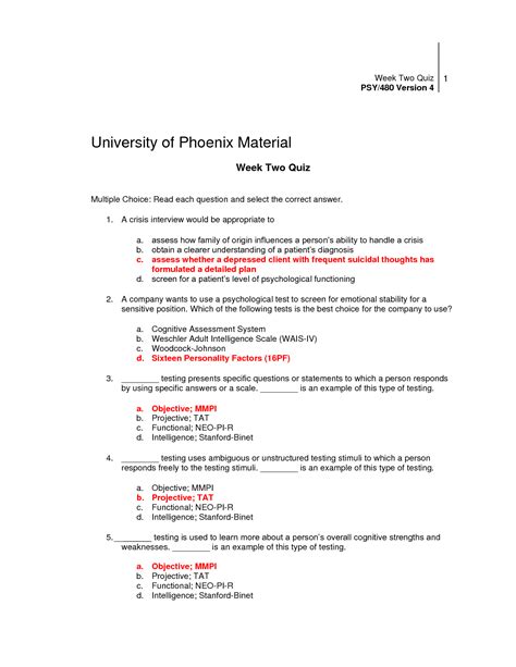 SOLUTION: PSY480 Phoenix Week 2 Elements Of Clinical Psychology Quiz - Studypool