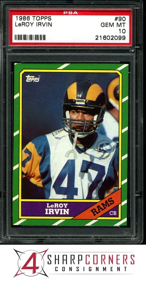 Topps Leroy Irvin Rams Psa Ebay