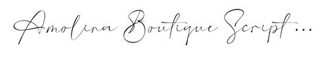 Amolina Boutique Script Font Webfont And Desktop Myfonts