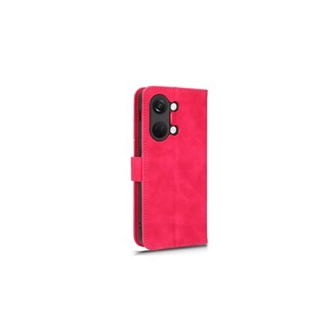 Skalo Oneplus Nord G Ace V Matt Pu L Der Pl Nboksfodral Cerise