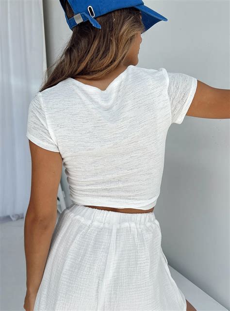 Alderney Top Ivory | Princess Polly