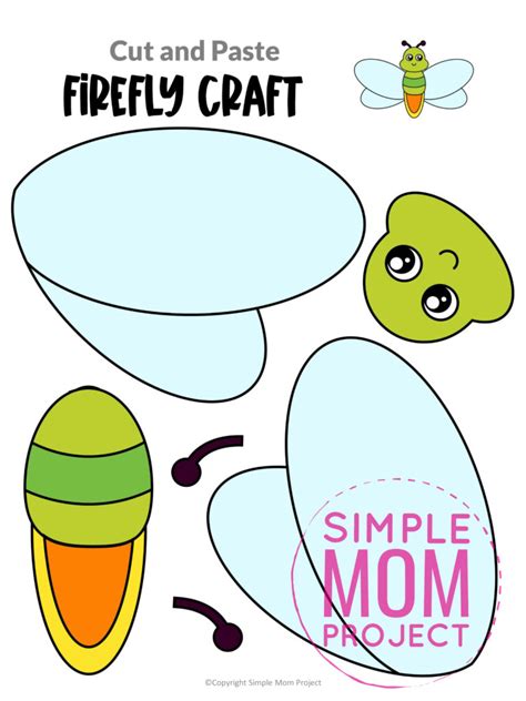 Free Printable Firefly Craft Template Simple Mom Project