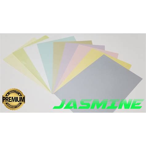 Jual Kertas Jasmine Light Colour Ukuran F4 A4 20 Lembar Shopee