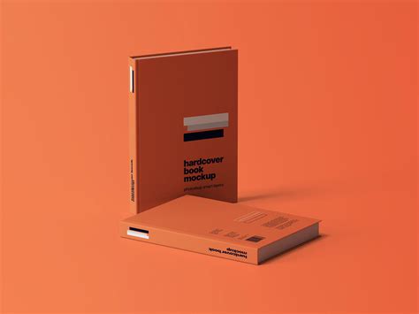 Free Two Hardcover Books Mockup Mockuptree