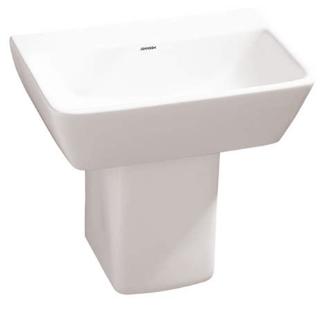 Buy Cosmo Mini Half Pedestal Basin From Johnson Bathrooms