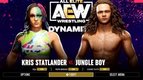 New Aew Fight Forever Gameplay Jungle Boy Vs Kris Standler Youtube