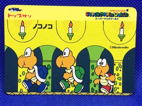 Koopa Troopa Super Mario World Mario Bros Card Topsun Nintendo Japan Fs Ebay Super Mario