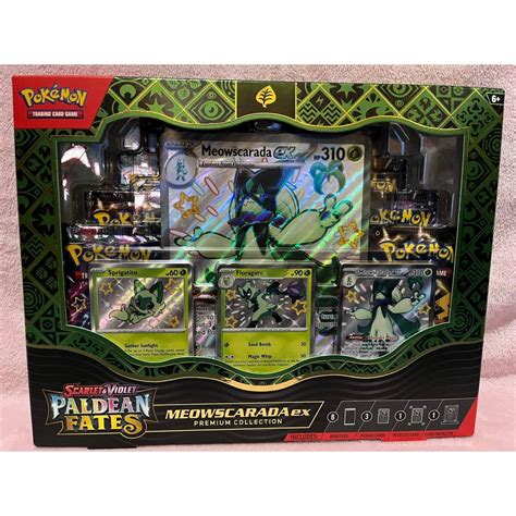 Paldean Fates Pokémon Ex Premium Collection Meowscarada Ex Shopee Philippines