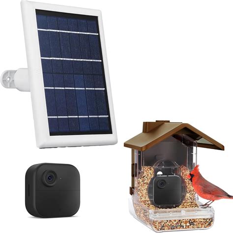 Amazon Wasserstein Bundle Bird Feeder Camera Case White Solar