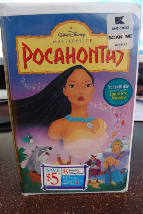 Walt Disney Masterpiece Pocahontas Vhs Tape Factory Sealed Etsy