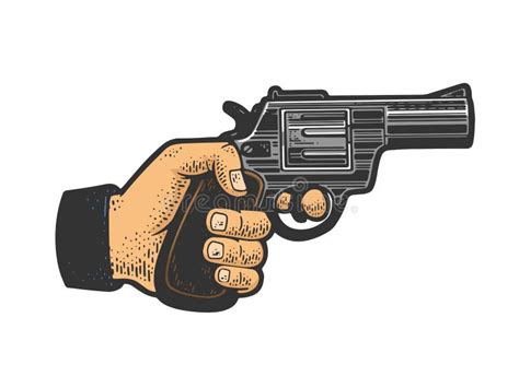 Gangster With Gun Robbery Pop Art Vector Stock Vector Illustration Of