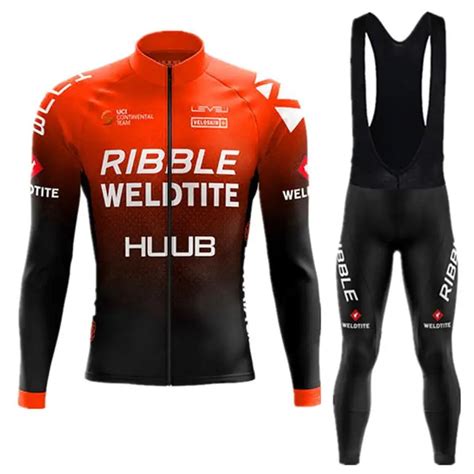 Huub Maillot De Cyclisme Manches Longues Pour Hommes Ensemble De