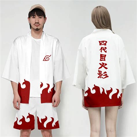 Аниме Наруто йондайме Hokage японское кимоно для мужчин кардиган ...