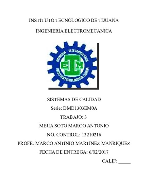 (DOC) INSTITUTO TECNOLOGICO DE TIJUANA INGENIERIA ELECTROMECANICA