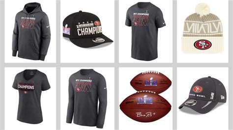 SF 49ers NFC Champions gear: 49ers Super Bowl LVIII hats, t-shirts ...