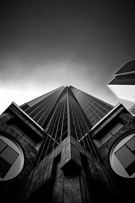 Hd Wallpaper High Rise Building Greyscale Photography Office Building Architecture